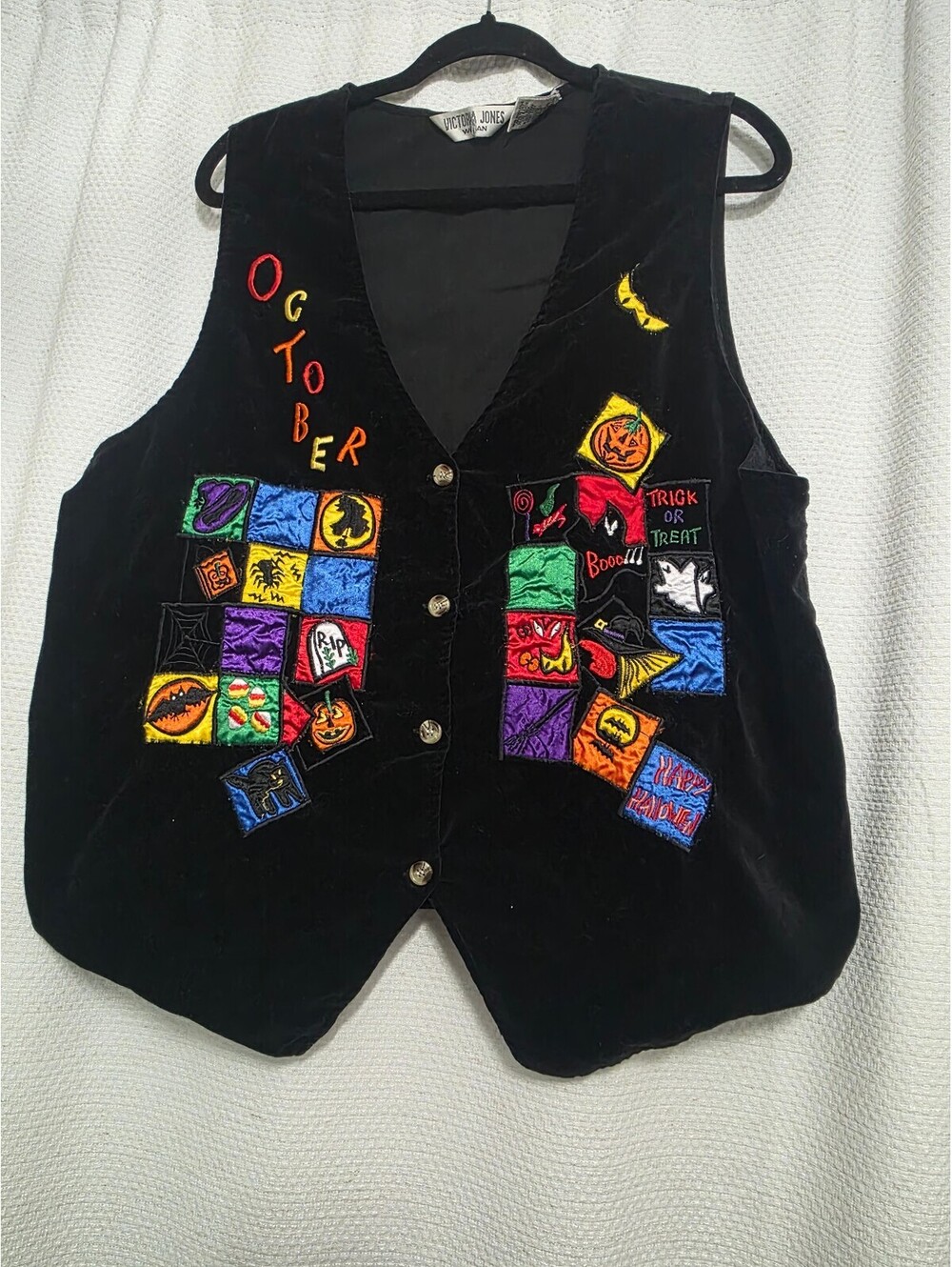 Vintage Halloween Vest size 20W